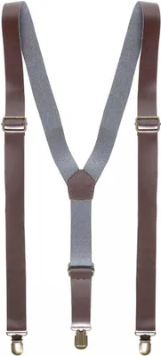 Produktbild von Braune Steampunk Hosenträger als Kostümzubehör