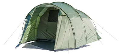 Image de Tente de camping imperméable pour 4 personnes, de couleur verte