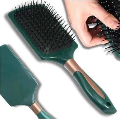 Immagine prodotto di Camerazar Pettine e massaggio per capelli in verde bottiglia