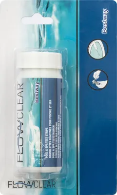 Zdjęcie produktu dla Bestway 58142, Pasek testowy do wody, Zasadowość, Bez chloru, Ph, 42 g, 95 mm, 160 mm, 42 mm