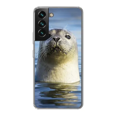 Produktbild von MuchoWow® Handyhülle Schutzhülle Hülle für Samsung Galaxy S22 Siegel - Porträt - Wasser Silikon Softcase Handy Hülle - Mobiltelefonhülle