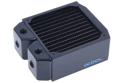 Produktbild von Alphacool 14172, Kühlkörper, Stahl, Schwarz, 124 mm, 157 mm, 60 mm
