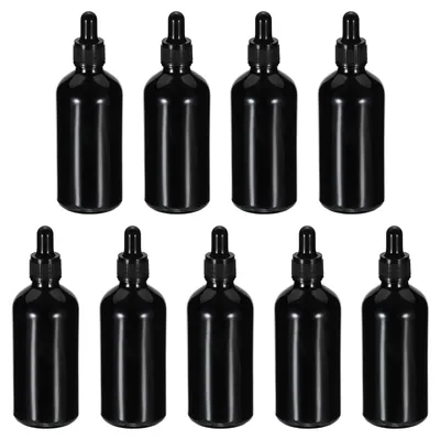 Obrázek produktu pro 9 kusů skleněných lahviček o objemu 100 ml s kapátkem