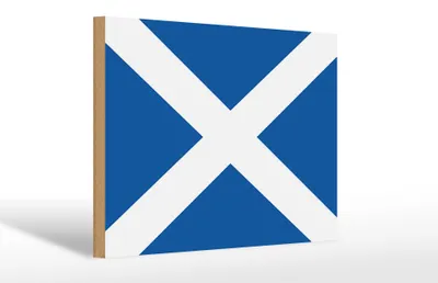 Produktbild von Holzschild Flagge Schottlands 30x20cm Flag of Scotland