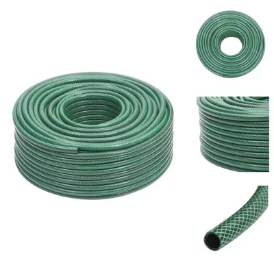 Produktbild von vidaXL Gartenschlauch Grün 0,6" 100 m PVC -  Gartenschläuche