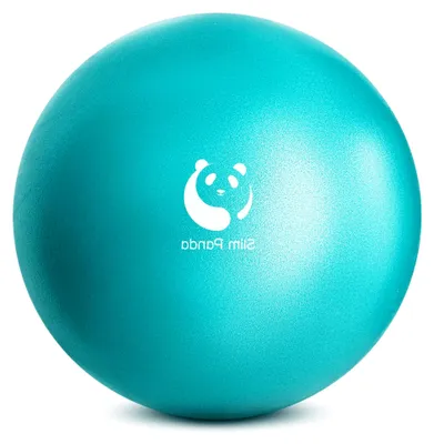 Produktbild von Kleiner Gymnastikball, 23-25 cm Pilates Ball mit aufblasbarem Strohhalm, weicher Yoga Ball für Zuhause, Fitness und Balance-Training