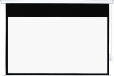 Produktbild von Beamer Leinwand 247 x 168 cm 100 Zoll 16:9 HD 4K Projektionsleinwand Elektrisch mit Fernbedienung, Weiß