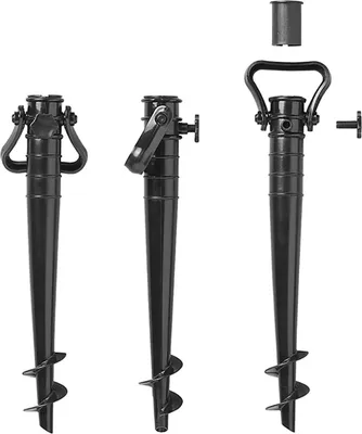 Produktbild von Sonnenschirmhalter Strand Bodenhülse Erdspieß Schirmhalter Halter Masthalter