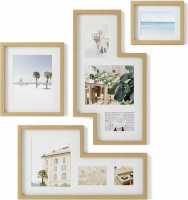 Produktbild von Umbra Mingle, Bilderrahmen-Set, Natürlich/Natur, Wand, Landschaftsportrait, 82,6 mm, 692,2 mm