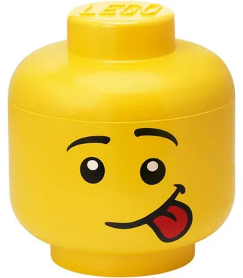 Produktbild von LEGO Aufbewahrungskopf STORAGE HEAD SILLY L 8,5 Liter gelb
