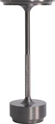 Produktbild von Kabellose Dimmbare LED Akku Tischleuchte Touch Tischlampe Lampe Wohnzimmer Nachttischlampen Dreifarbiges Licht,silbergrau