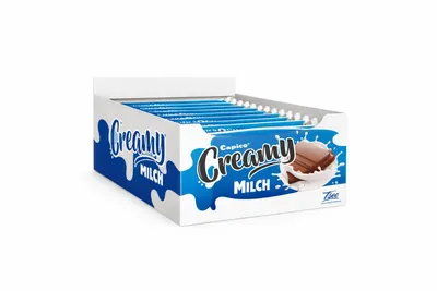 Produktbild von 30x Creamy Milch Schokoladentafeln | Mini Schokolade einzeln verpackt | Snack & Wurfmaterial Großpack