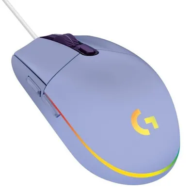 Zdjęcie produktu dla Logitech G G203 LIGHTSYNC, Po prawej stronie, USB Typu-A, 8000 DPI, 1 ms, Liliowy