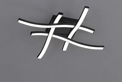 Produktbild von Reality LED Deckenleuchte Route schwarz - matt
