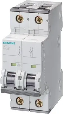 Immagine prodotto di Interruttore miniaturizzato Siemens 20 A 2 poli C (5SY4220-7)