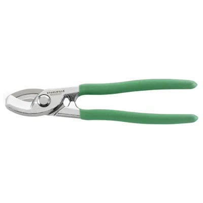 Produktbild von STAHLWILLE Kabelschere L.220mm Kopf verchromt Griffe Kunststoff-Überzug mit gerauter Oberfläche