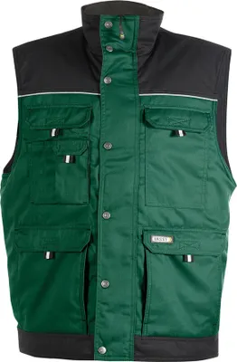 Produktbild von DASSY® Hulst Zweifarbige Weste FLASCHENGRÜN/SCHWARZ Gr.M Länge: STANDARD