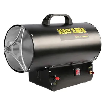 Obrázok produktu pre TolleTour Plynový ohrievač 10kw Plynový ohrievač vrátane pripojovacej hadice a reduktora tlaku Vykurovací výkon pre komerčné plynové fľaše, piezoelektrické zapaľovanie