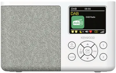 Obrázek produktu pro Kenwood CR-M33DAB, Cestovní, Digitální, DAB, DAB+, FM, 87,5 - 108 MHz, 174,928 - 239,2 MHz, 2,3 W