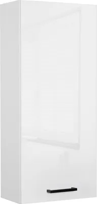 Zdjęcie produktu dla Szafka łazienkowa wisząca biała połysk do łazienki na ścianę 40 x 90 cm