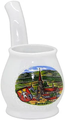 Produktbild von Schnapspfeife bunt mit Motiv Zwiesel