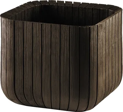 Obrázok produktu pre KETER Cube Planter M Kvetináč 297 X 297 X 297 cm Hnedý 230226