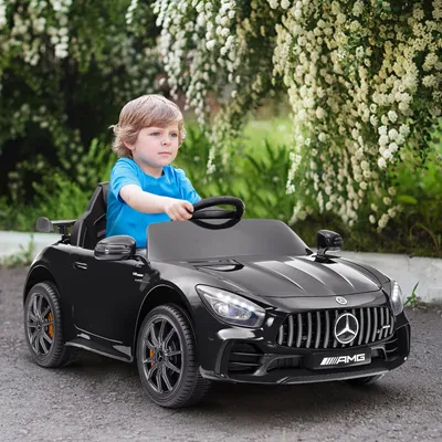Imagen del producto de Coche eléctrico para niños AIYAPLAY, 12V, con mando a distancia de 2,4G, música, velocidad de 3-5 km/h