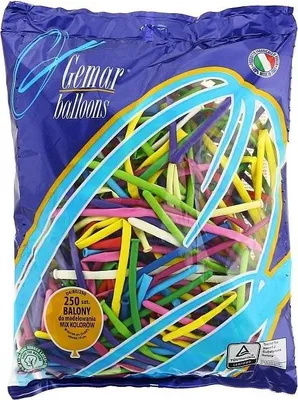 Obrázek produktu pro Balónky D4, pastelové vícebarevné (modelína), 250 ks.