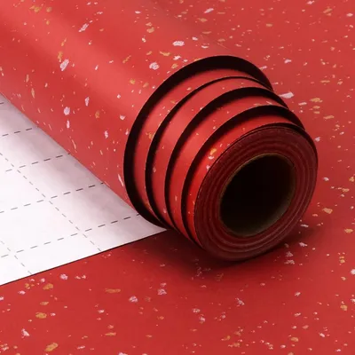 Produktbild von Geschenkpapier Rot 43 cm x 10 m für Weihnachten, Geburtstag, Hochzeit