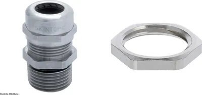 Immagine prodotto di Raccordo LAPP con controdado M16x1,5 lungo in ottone (CuZn) nichelato, lunghezza filettatura 12,0 mm - 1 pezzo