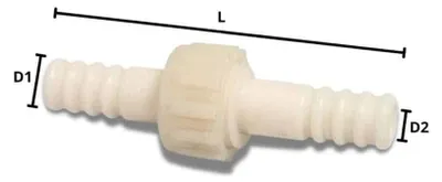 Produktbild von Schlauchverbinder Kunststoff 3/3 Kupplung Tülle 20 mm