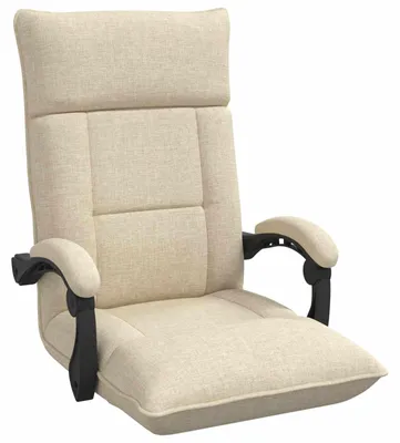 Immagine prodotto di vidaXL Poltrona reclinabile in tessuto color crema