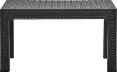 Zdjęcie produktu dla vidaXL Stół ogrodowy antracyt 58x58x41 cm PP rattan