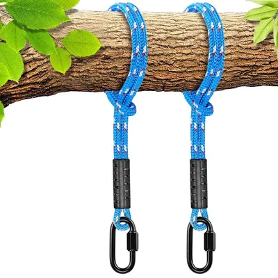 Obrázek produktu pro Omgoods – Sada 2 kusů závěsů na houpačku – 120 cm lano s karabinou