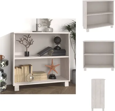 Produktbild von vidaXL Sideboard HAMAR Weiß 85x35x80 cm Massivholz Kiefer -  Sideboards