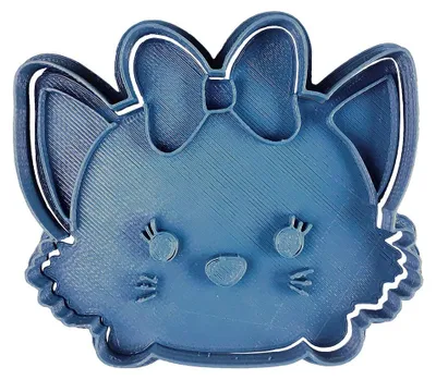 Ausstechform Marie Aristocats Tsum Tsum, blau, 8x7x1,5 cm