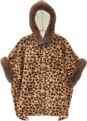 Produktbild von FRAULLY damen strickponcho - braun, M