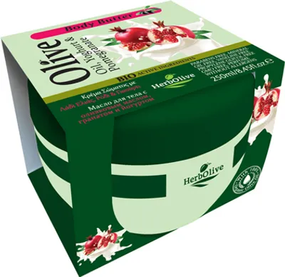 Produktbild von Herbolive Körperbutter Olivenöl, Joghurt und Granatapfel 250ml/ 40412