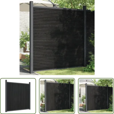 Produktbild von The Living Store Zaunelement WPC Grau 180x186 cm