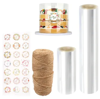 Productafbeelding van Taartrandfolie Set met Jutegaren en Stickers
