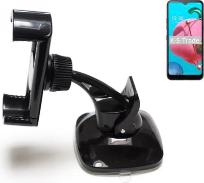 Produktbild von K-S-Trade kompakte Handy-Halterung Windschutzscheibe kompatibel mit LG Electronics Reflect Armaturenbrett schwarz Autohalterung KFZ Halter