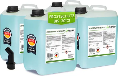 Produktbild von Flotex Scheibenfrostschutz, 4 x 5L Auto Scheiben Frostschutzmittel bis -30°C