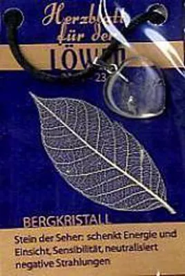 Produktbild von Bergkristall Herzblatt, Glücksstein