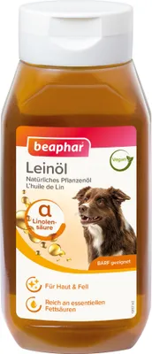 Produktbild von BEAPHAR Tiernahrungsergänzung Öl für Hund und Katze, 430 ml, reich an Omega-3 & Omega-6 Fettsäuren