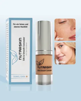 Produktbild von NUTRASKIN Concealer dark – flüssiger Concealer für einen natürlichen, makellosen Teint. Kaschiert Augenringe & Unreinheiten, Germany - 10 ml