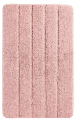 Produktbild von SCHIESSER Badteppich Milano | Einfarbig | 100% Polyester | Flauschig & Saugfähig | Rutschhemmend | 60x100 cm | Puderrosa