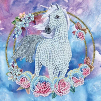 Produktbild von Brandunit Diamond Painting – Karte mit Einhorn – 18 x 18 cm
