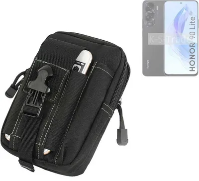 Produktbild von K-S-Trade Gürtel Tasche kompatibel mit Honor 90 Lite Gürteltasche Holster Schutz Hülle Handy Hülle Smartphone outdoor Handy-Hülle schwarz