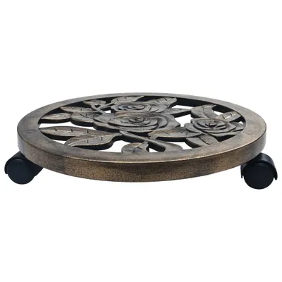 Produktbild von vidaXL Pflanzenroller 6 Stk. Bronze 38 cm Kunststoff