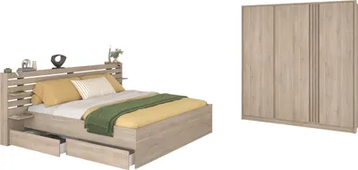 Produktbild von Escale 23 Stauraumbett 140x200 cm mit Kleiderschrank